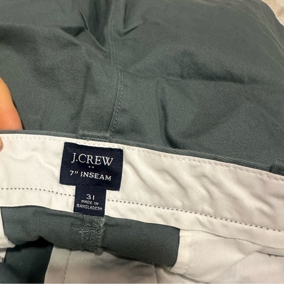 NWOT j crew 7" flex chino short Dark Eucalyptus - Picture 6 of 7
